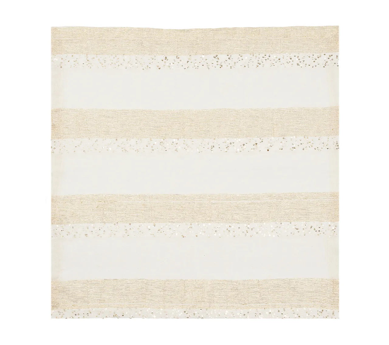Spectra Napkin in White & Gold, Set of 4