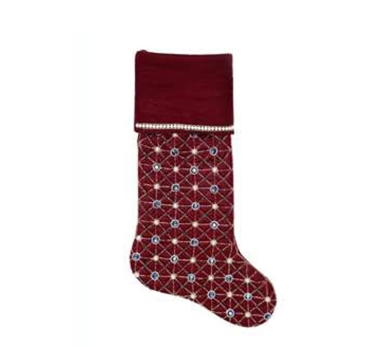 Sample: Holiday Pearl Stocking in Multi