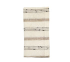 Stria Napkin in Ivory & Black, Set of 4