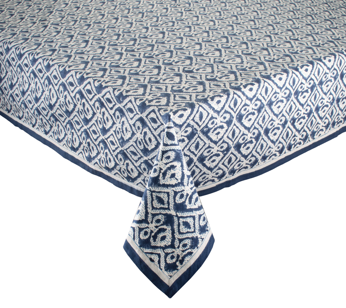 Sample: Alfresco Tablecloth in Navy & Blue