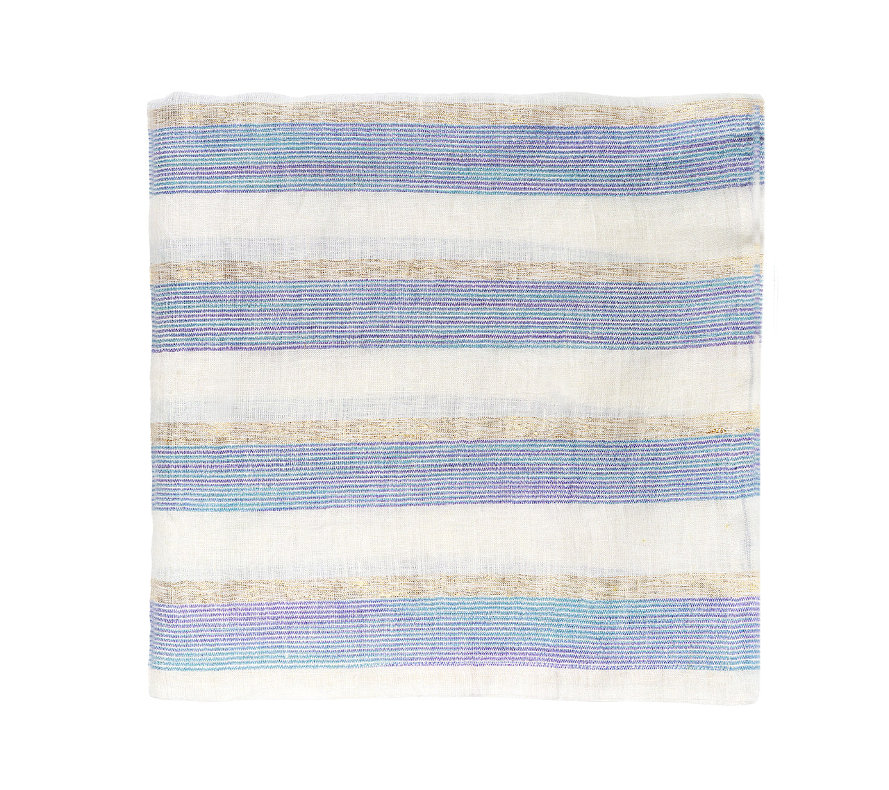 Broad Stripe Tablecloth in Blue & White