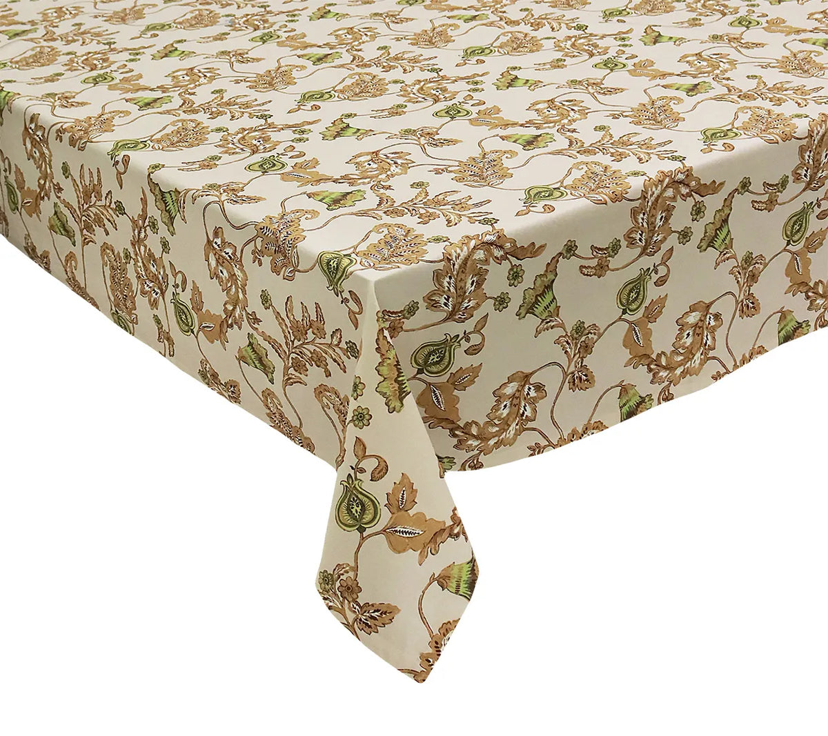 Paisley Vine Tablecloth in Beige & Multi 54x126"