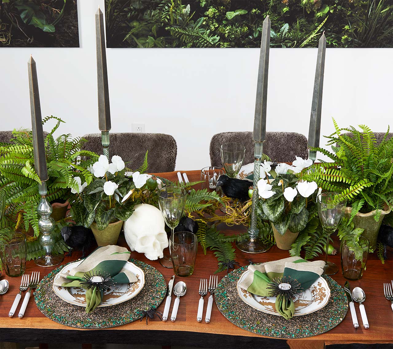 Luna Wine Glass in Green, Set of 4