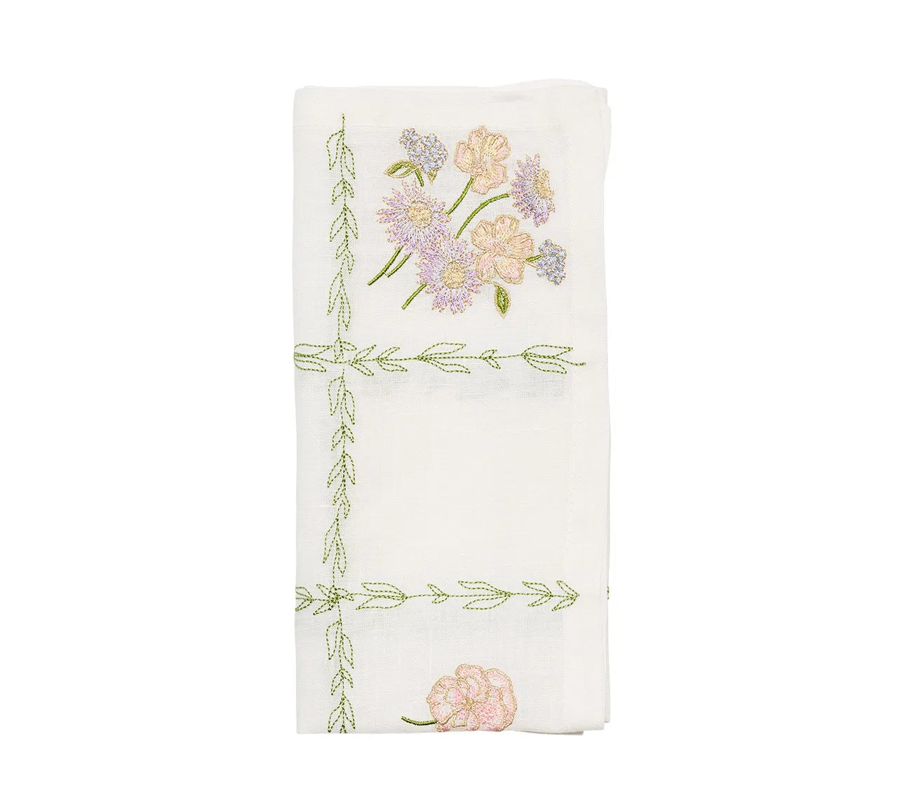 Trellis Napkin in White/Multi, Set of 4