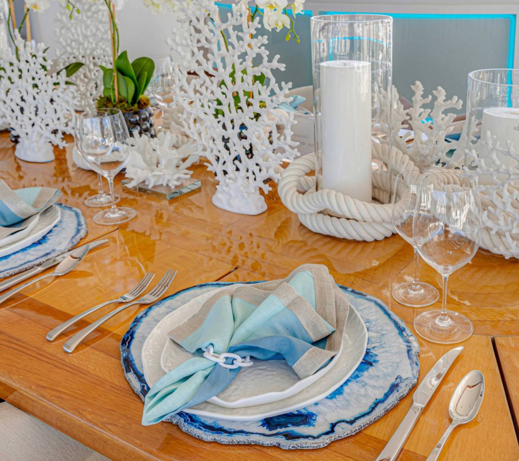 Kim Seybert, Inc.Marine Placemat in Blue, Set of 4Placemats