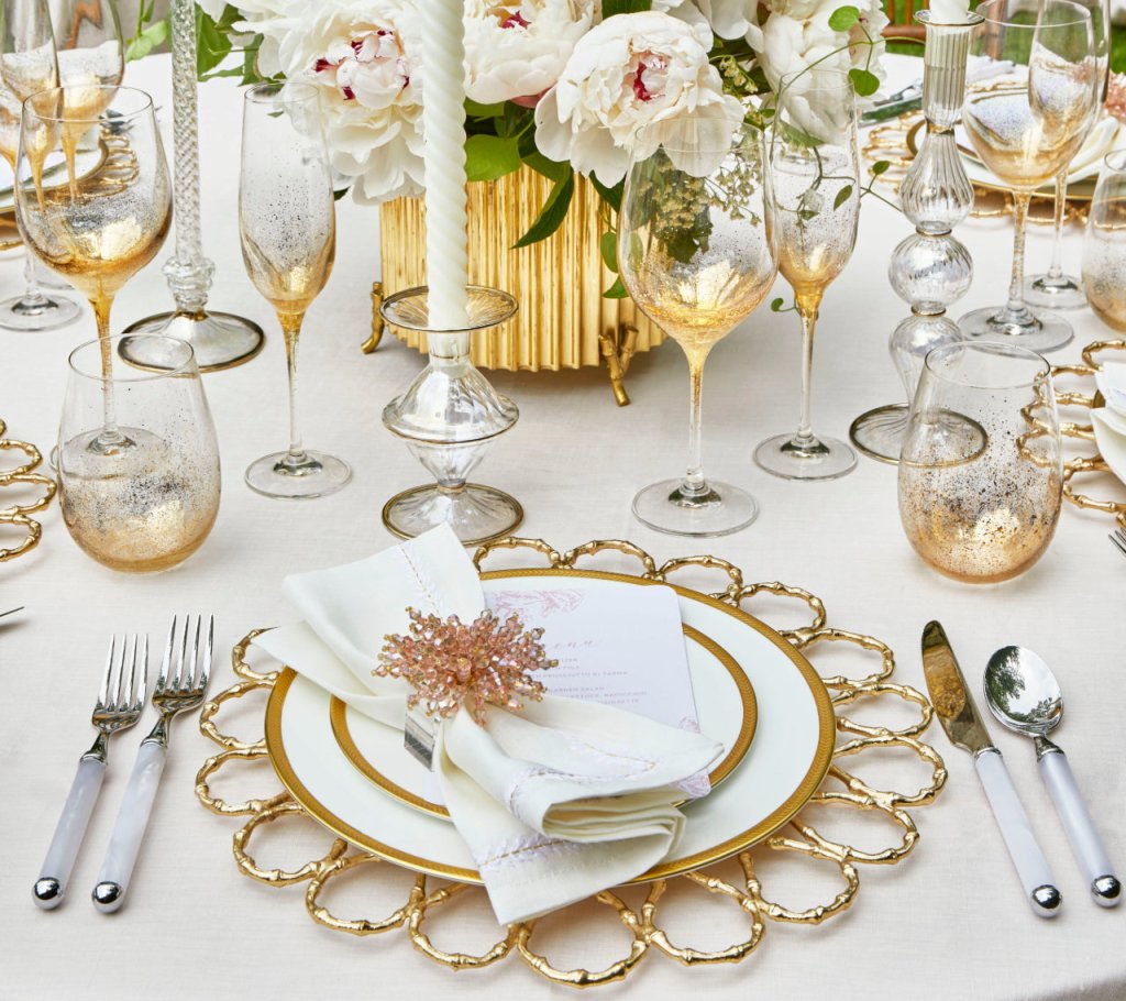 Kim Seybert, Inc.Brilliant Napkin Ring in Blush, Set of 4Napkin Rings
