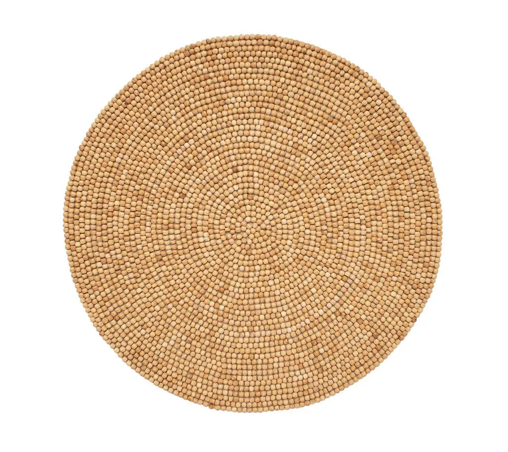 Wood Round Placemat in Natural | Kim Seybert