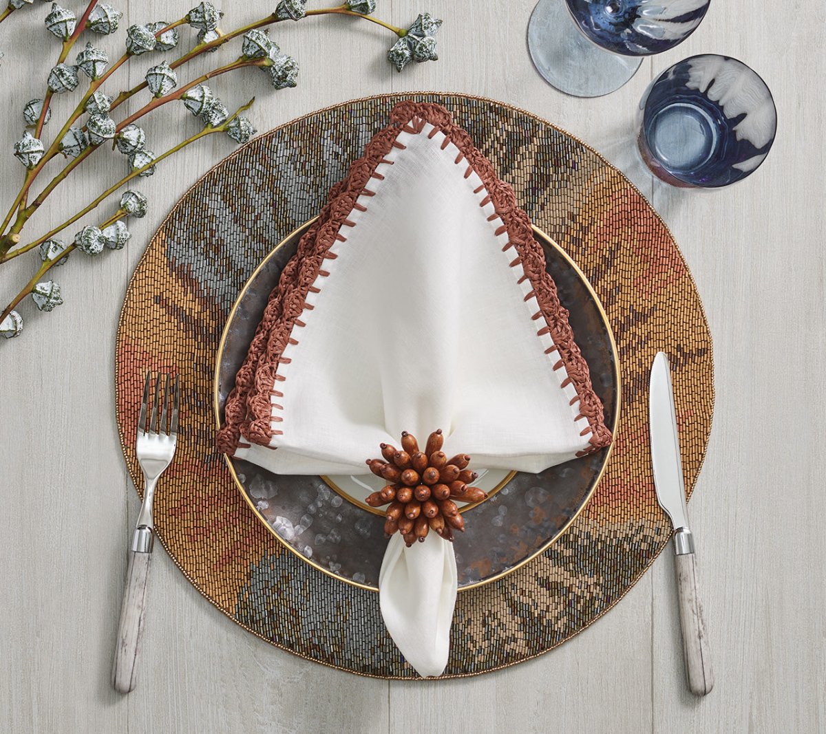 Kim Seybert, Inc.Big Bang Placemat in Multi, Set of 2Placemats