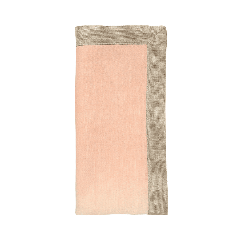 Dip Dye Napkins in Warm Tones, Set of 4