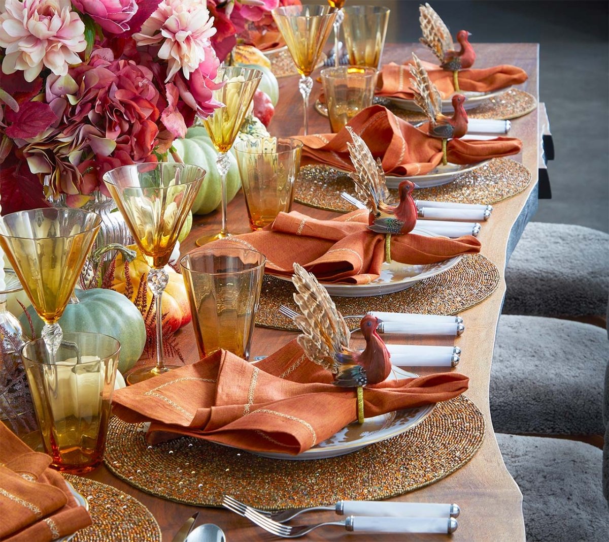 Kim Seybert, Inc.Gobble Napkin Ring in Multi, Set of 4Napkin Rings