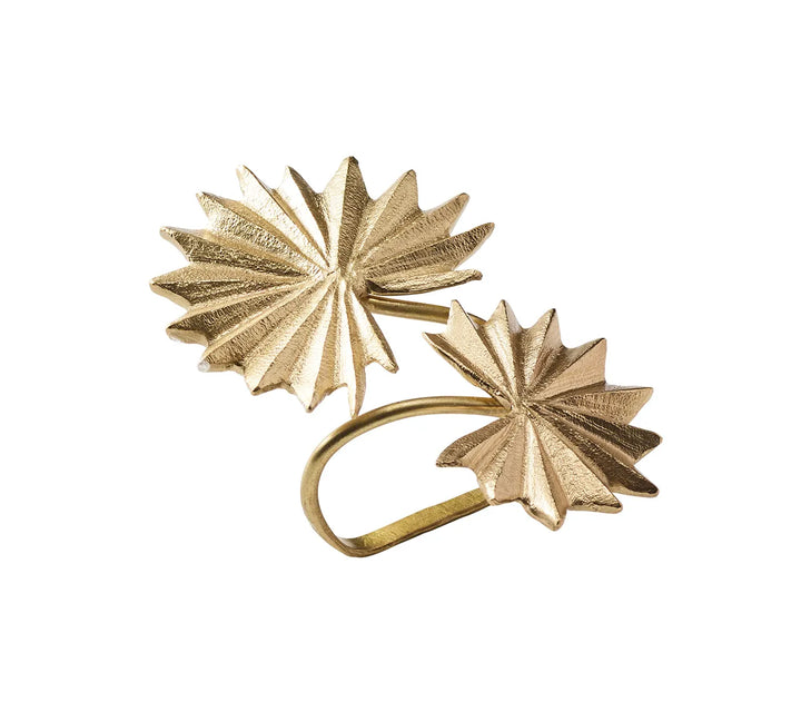 Palmera Napkin Ring in Gold, Set of 4