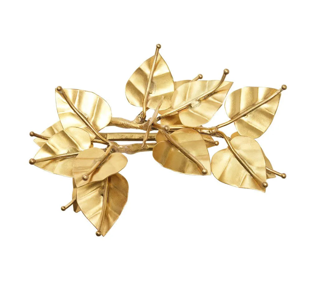Bougainvillea Napkin Ring in Gold, Set of 4