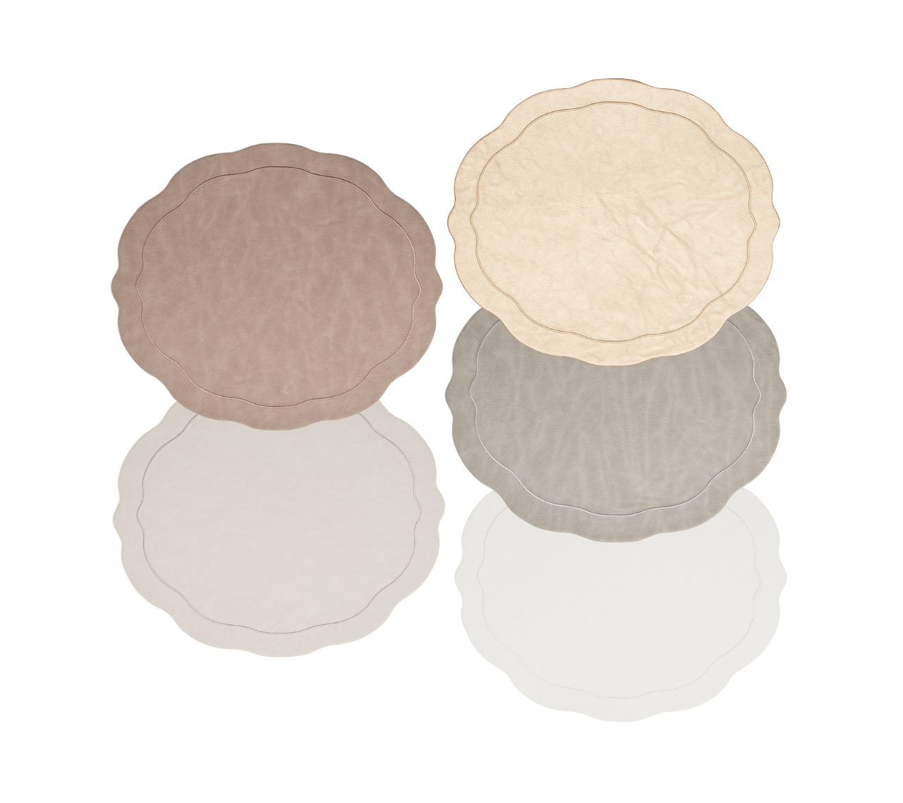Tailored Placemats in Neutral Tones, Set of 4