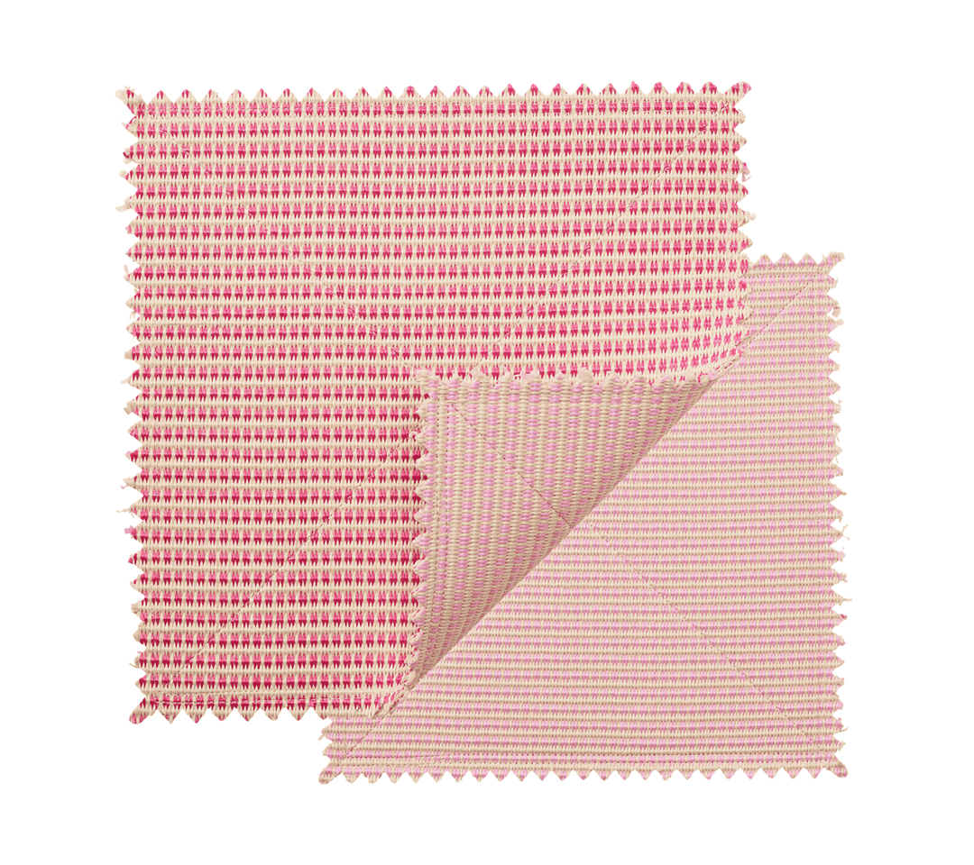 Duet Reversible Placemat in Blush & Pink, Set of 4