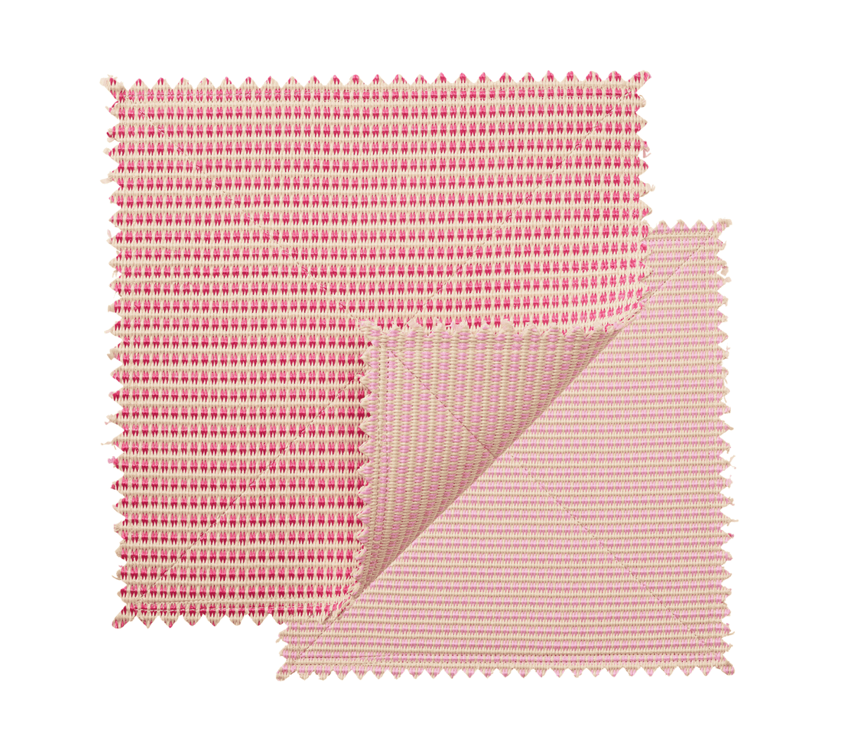 Duet Reversible Placemat in Blush & Pink, Set of 4
