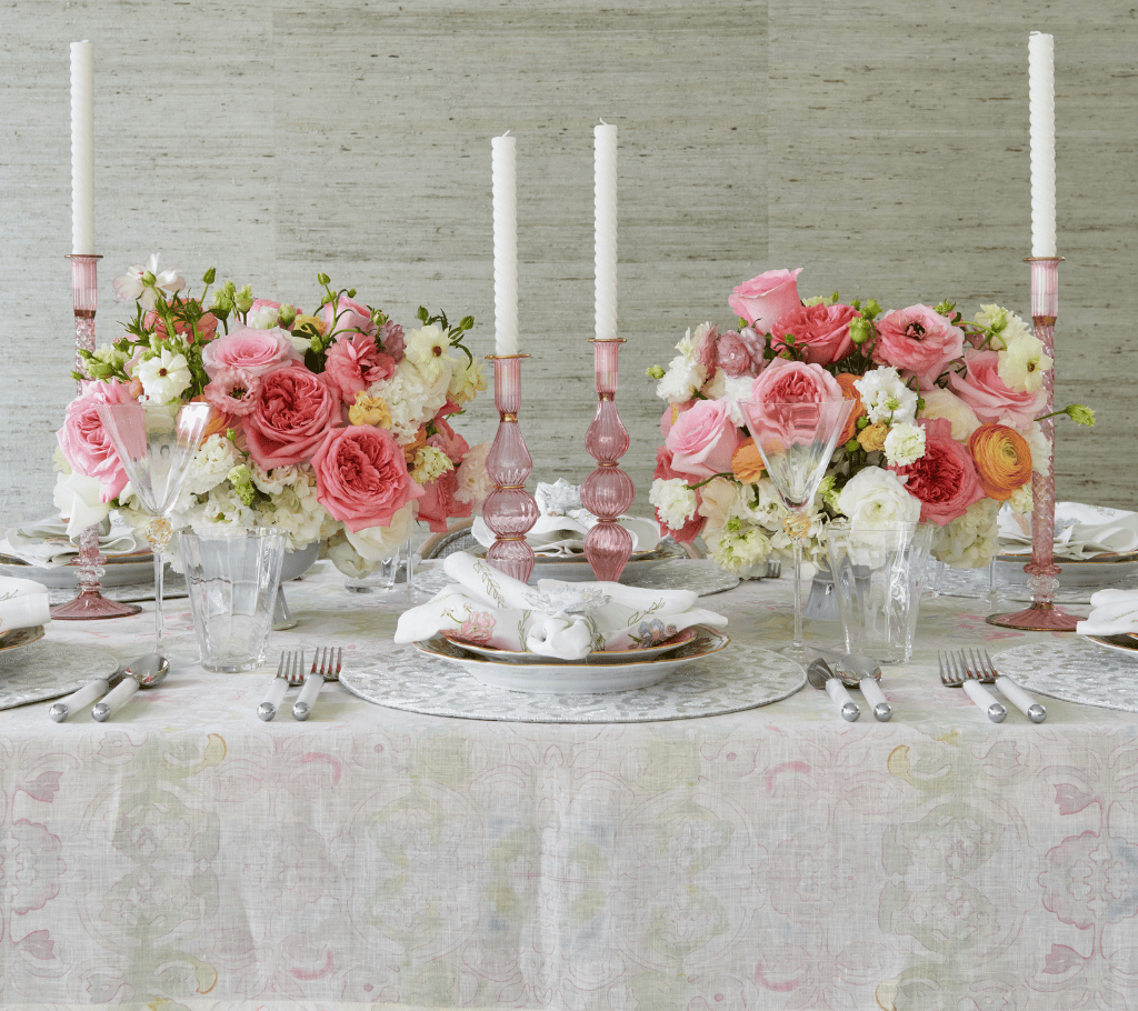 Giverny Tablecloth in Mint & Multi