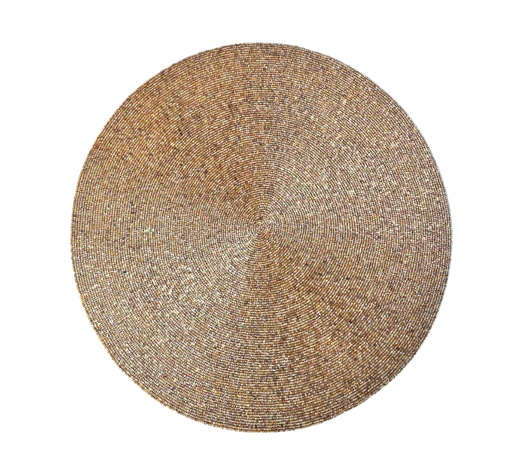 Confetti Placemat in Gold, Set of 4