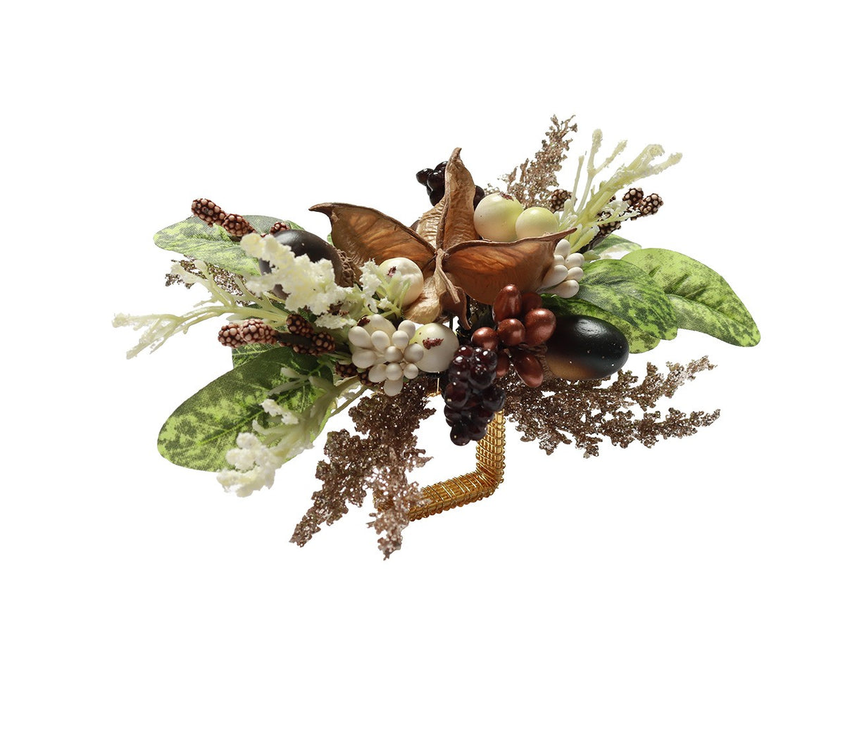 Wildwood Napkin Ring in Multi, Set of 4