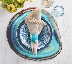 Kim Seybert Luxury Azure Placemat in Turquoise