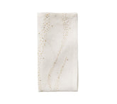 Kim Seybert Luxury Star Spray Napkin in White & Gold & Silver