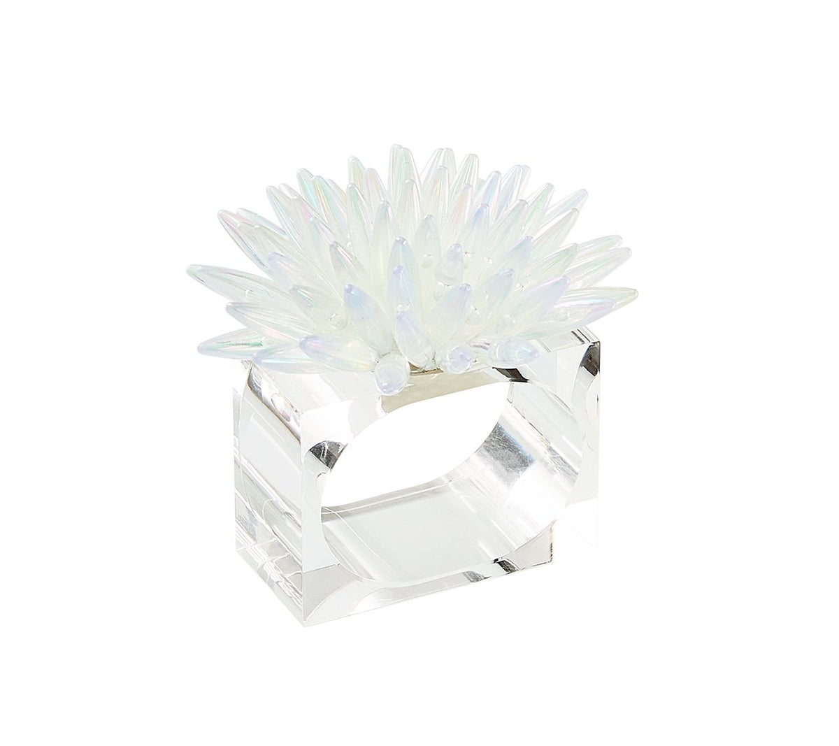 Kim Seybert Luxury Mirage Napkin Ring in Iridescent