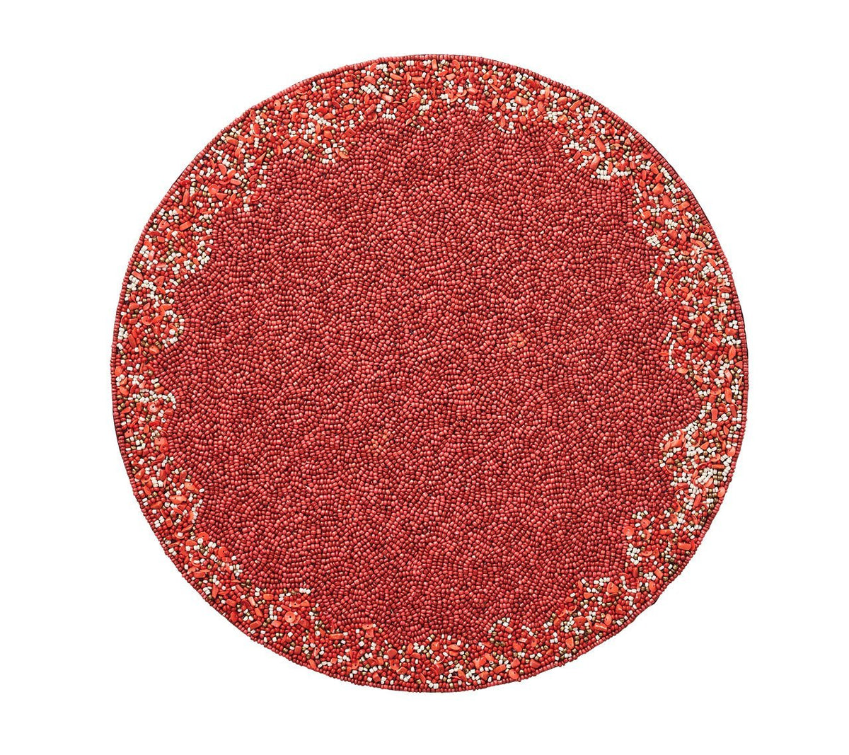 Kim Seybert Luxury Maui Placemat in Coral & Gold