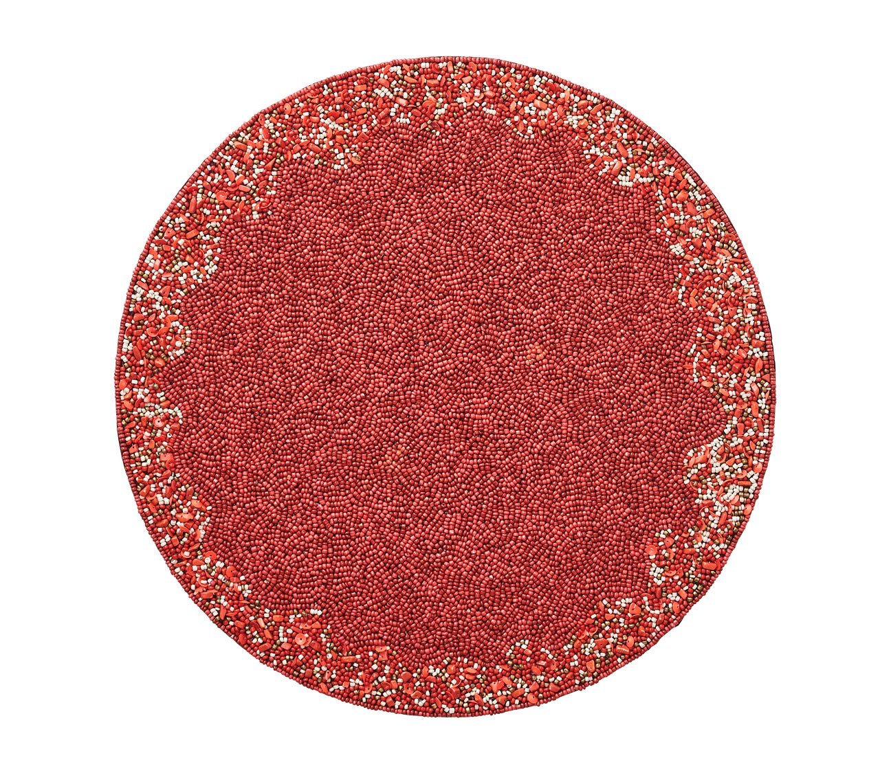 Kim Seybert Luxury Maui Placemat in Coral & Gold