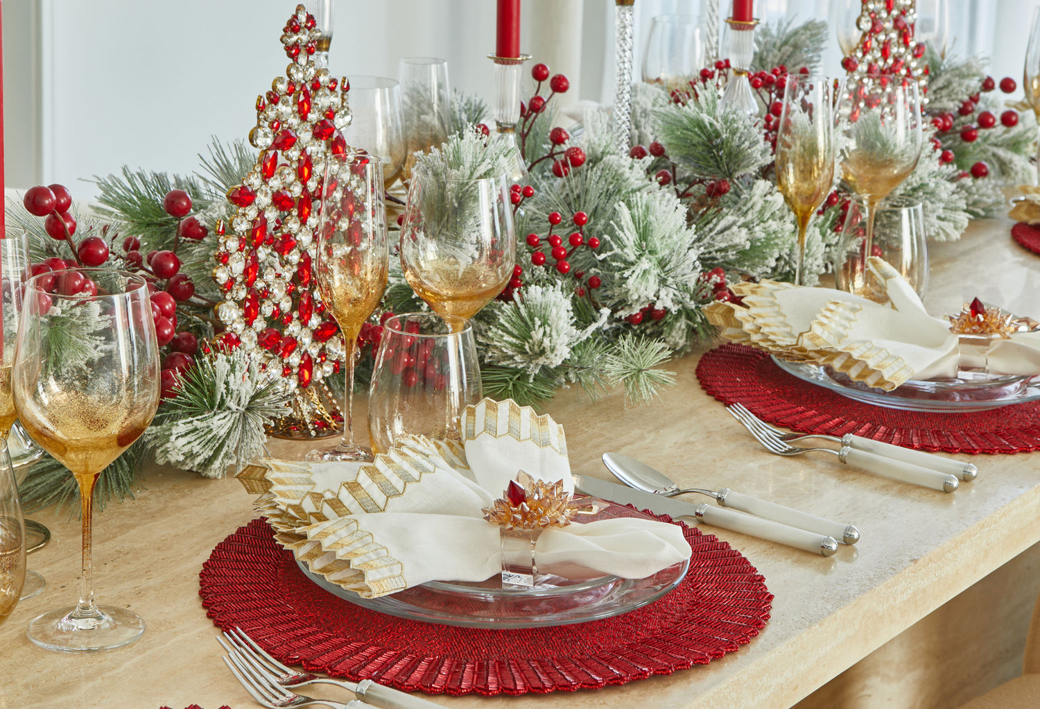 Elevate Your Holiday Decor with Luxurious Christmas Candle Holders | Kim Seybert