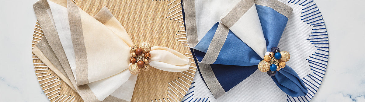 KIM SEYBERT ビーズマット/キムセイベルト プレースマット 未使用 Kim Seybert - Lake Livin