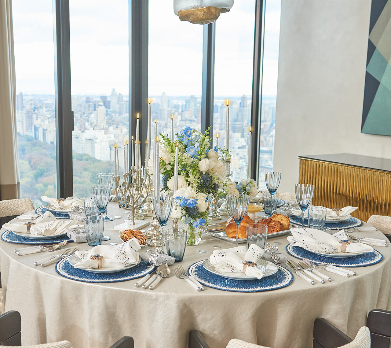 Kim Seybert Luxury Hanukkah Tables  