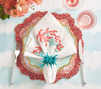 Amalfi Napkin Ring in Turquoise, Set of 4 in a Gift Box