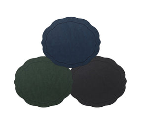 Tailored Placemats in Dark Tones, Set of 4