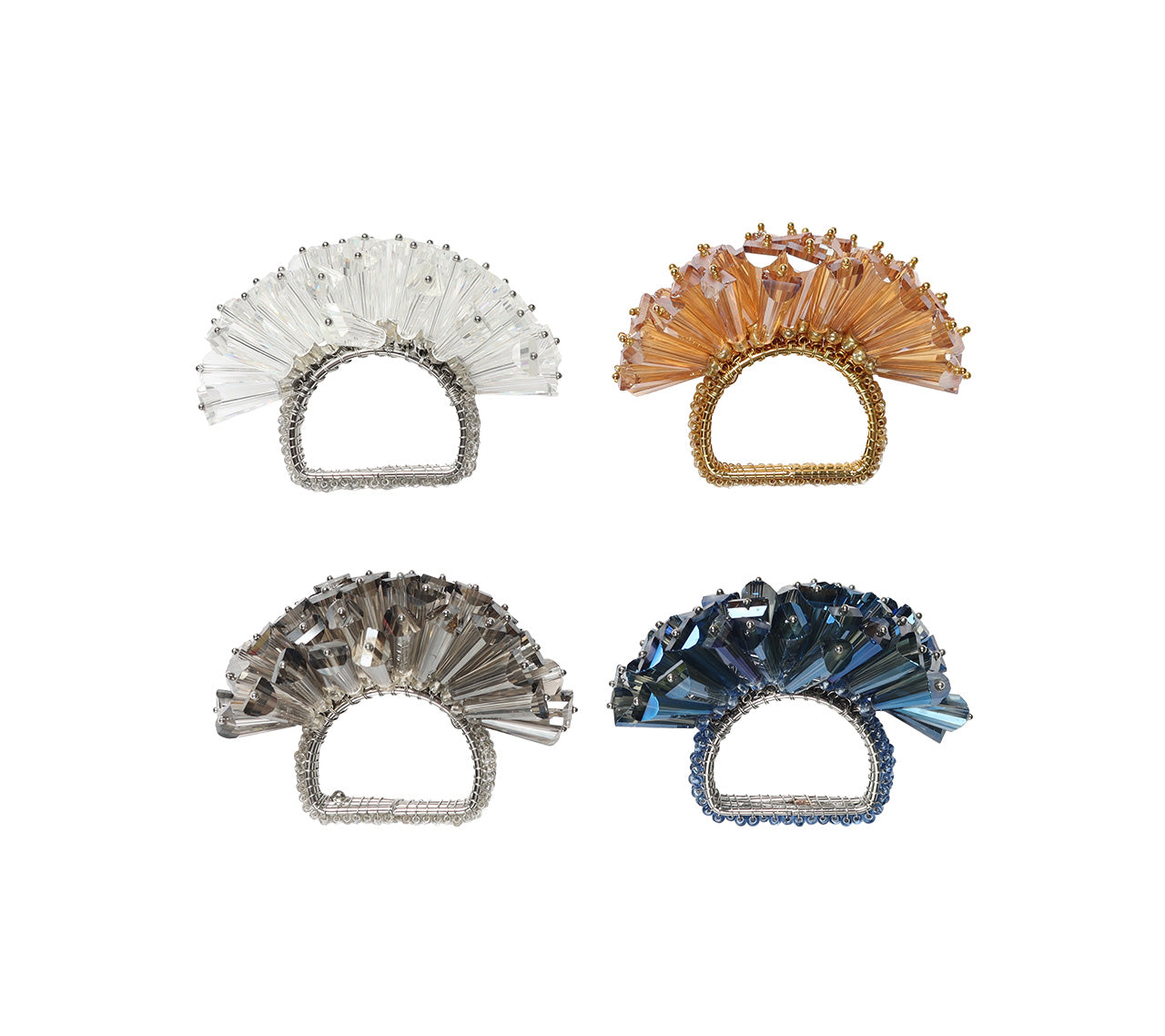 Dazzle Napkin Rings, Set of 4