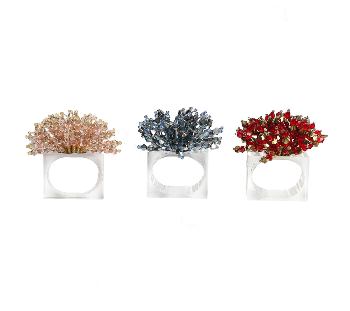 Brilliant Napkin Rings, Set of 4