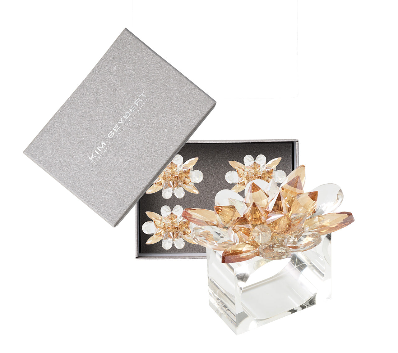 Spectra Napkin Rings, Set of 4 in a Gift Box