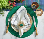 Croco Placemat in Emerald, Set of 4