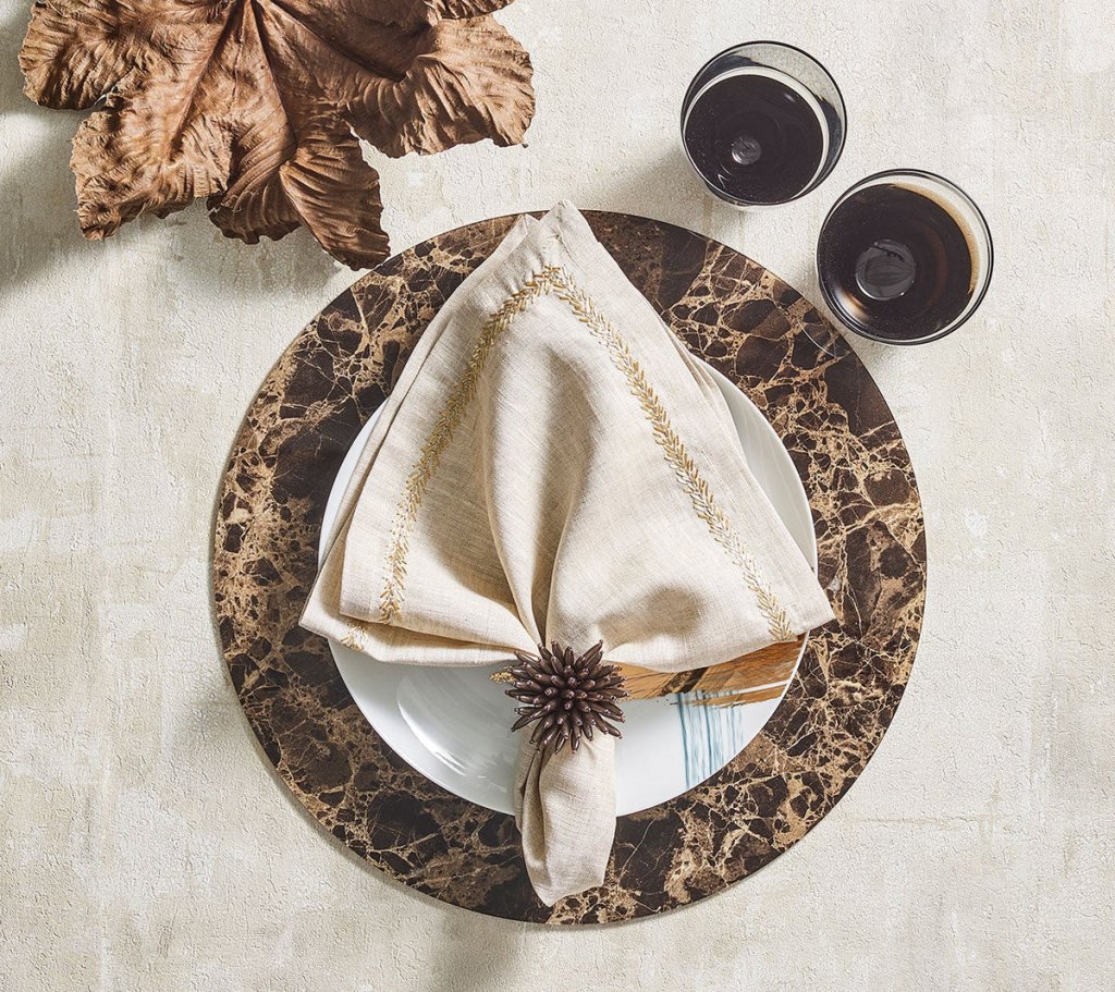 Kim Seybert, Inc.Mineral Placemat in Brown, Set of 4