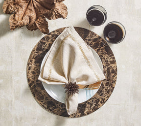 Mineral Placemat in Brown, Set of 4