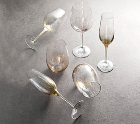 Kim Seybert, Inc.Orion Champagne Glass in Gold, Set of 4Glassware