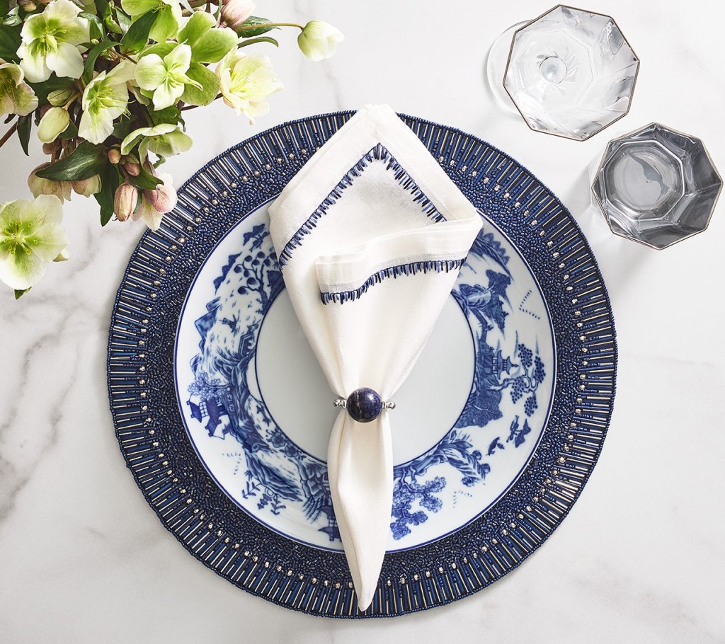 Bevel Placemat in Cobalt, Set of 4