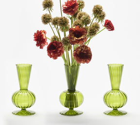 Kim Seybert, Inc.Tess Bud Vase in Olive, Set of 3 in a BoxHome Decor
