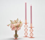Kim Seybert, Inc.Iris Tall Candle Holder in Blush, Set of 2 in a BoxHome Decor