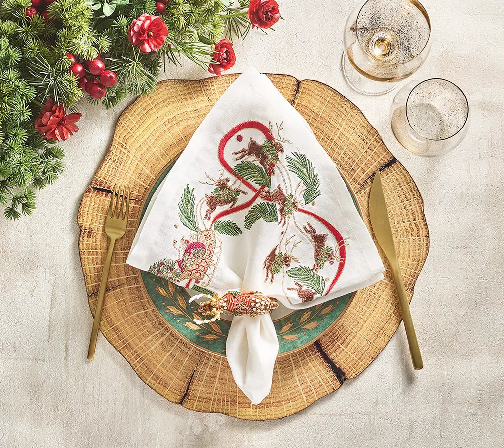 Woodland Placemat in Natural & Brown, Set of 4