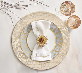 Kim Seybert, Inc.Croco Placemat in Gold, Set of 4Placemats