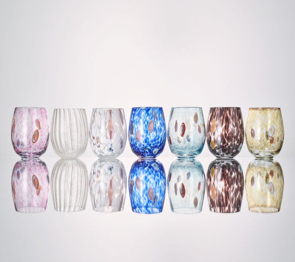 Kim Seybert, Inc.Gala Tumbler in Seafoam, Set of 4Glassware