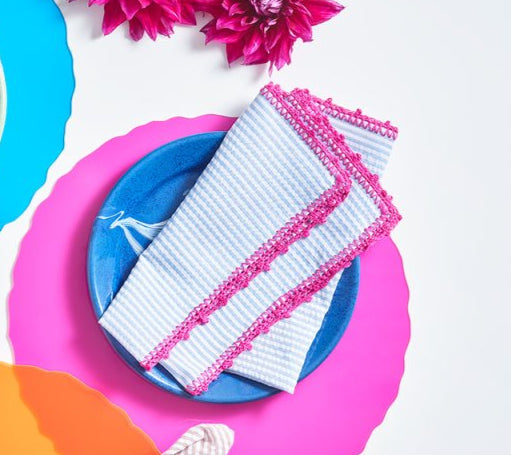 Seersucker Napkins, Set of 4