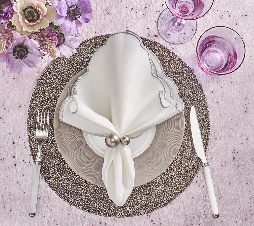 Pearl Napkin Rings, Set of 4