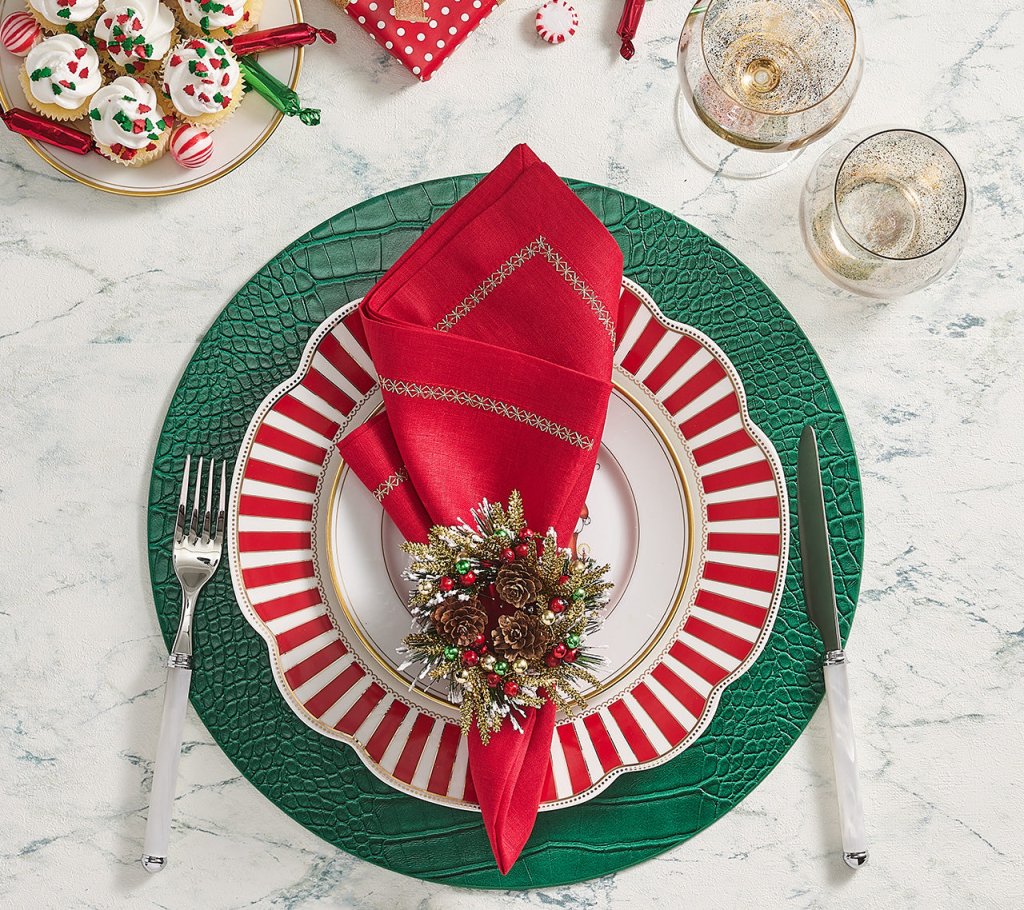 Classic Napkins in Earth Tones, Set of 4