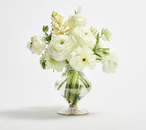 Scallop Bud Vase in Clear