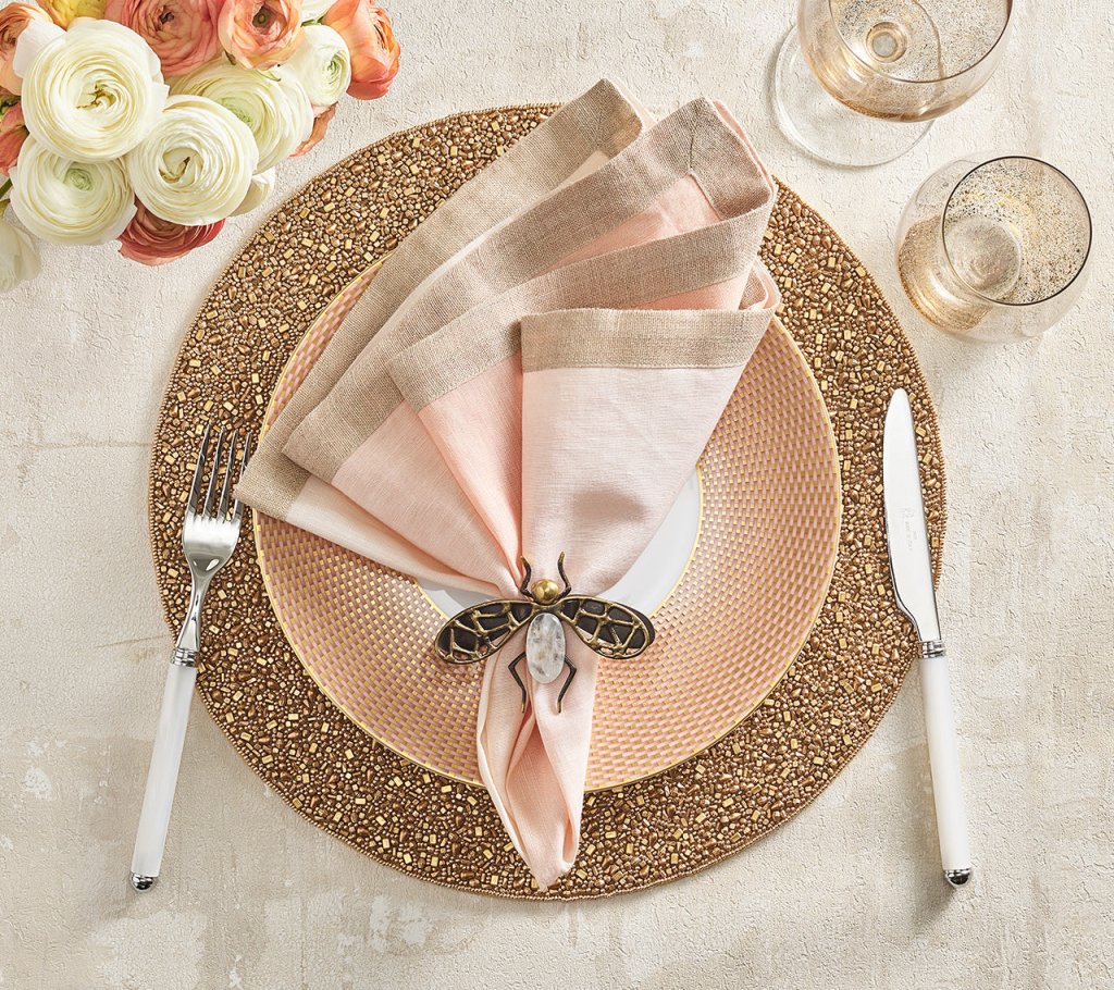 Kim Seybert, Inc.Gold Rush Placemat in Gold, Set of 4Placemats